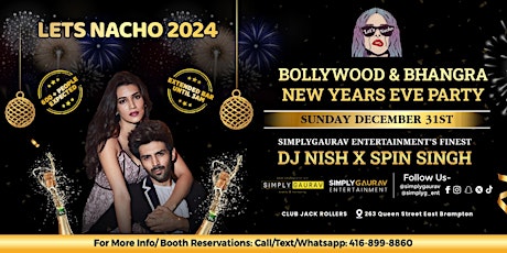 LET'S NACHO 2024 | Bollywood & Bhangra New Years primary image