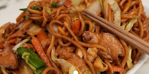 Vietnamese cooking - lemongrass chicken egg noodle stir fry - booked out primary image