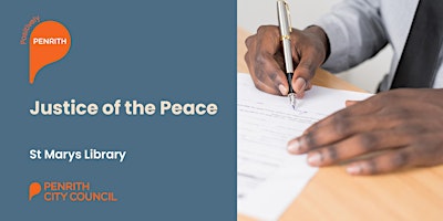 Immagine principale di Justice of the Peace - St Mary's Library  Thursday 18th April 