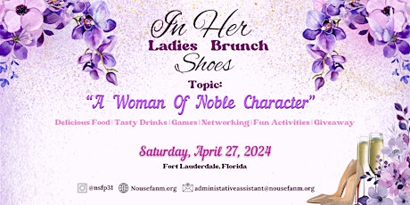 In Her Shoes Ladies Brunch: A Woman Of Noble Character