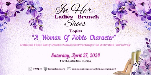 Imagem principal do evento In Her Shoes Ladies Brunch: A Woman Of Noble Character