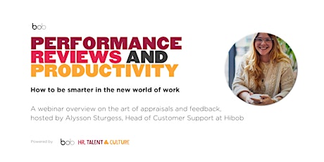 Performance Reviews and Productivity (Webinar) primary image
