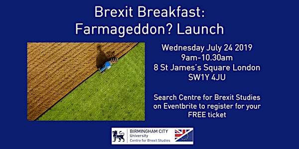 Brexit Breakfast: Farmageddon? Book Launch
