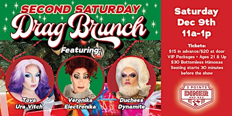 Second Saturday Drag Brunch - December 9th primary image