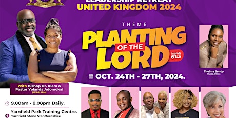 International Pastors And Leadership RETREAT U.K