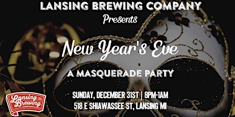 New Year's Eve Masquerade Party at LBC! (No cover or ticket required) primary image