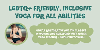 Imagem principal do evento Queer friendly yin and restorative yoga for all abilities