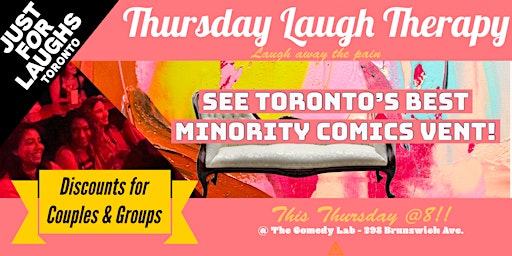 Primaire afbeelding van Thursday Laugh Therapy Comedy Show