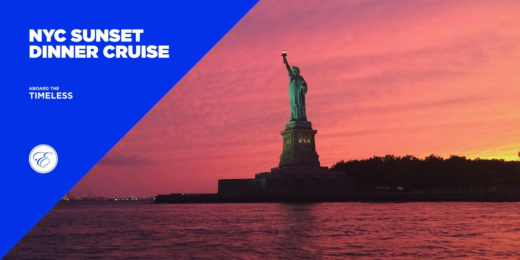 NYC Sunset Dinner Cruise aboard the Timeless