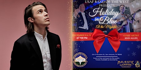 Imagem principal do evento USAF Band of the West - Holiday in Blue feat. Kris Allen!