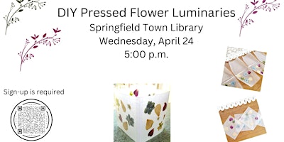 DIY Pressed Flower Luminaries primary image