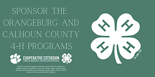 Sponsor Orangeburg and Calhoun County 4-H primary image