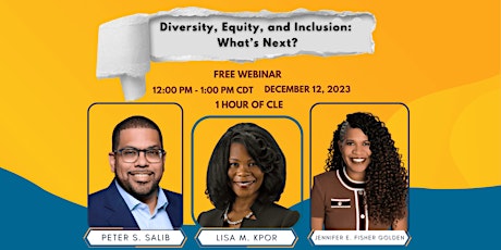 Imagem principal do evento Diversity, Equity, and Inclusion: What’s Next?