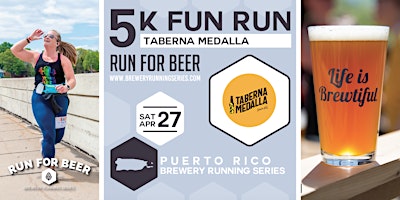 Imagem principal de 5k Beer Run x Taberna Medalla | 2024 PR Brewery Running Series