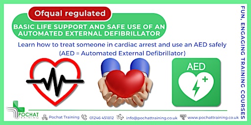Imagem principal de Basic Life Support and Safe Use of an Automated External Defibrillator (RQF