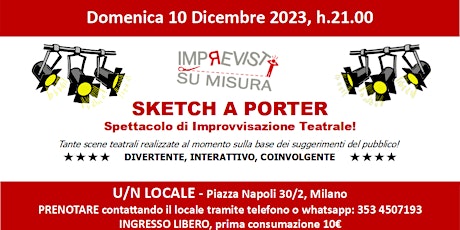 Sketch a Porter - Spettacolo comico di Improvvisazione Teatrale primary image