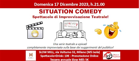 Situation Comedy - Spettacolo di Improvvisazione Teatrale primary image