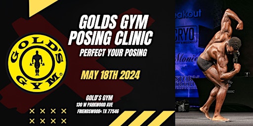 Imagem principal do evento GOLD'S GYM POSING CLINIC #3