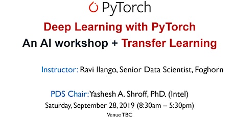 Image principale de Deep Learning with PyTorch and Transfer Learning - AI Workshop - by SFBay ACM
