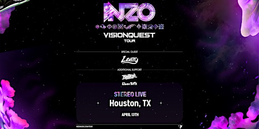 Primaire afbeelding van INZO presents Visionquest - Stereo Live Houston