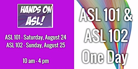 Imagem principal do evento Queer & Trans ASL 101 One Day Workshop & ASL 102 One Day Workshop