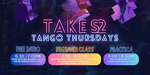 Image principale de Tango Class - Free Intro followed by Drop-in Beginner & Mingle