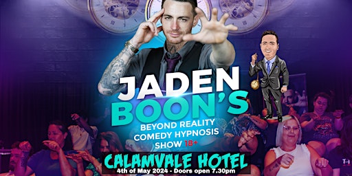 Imagem principal do evento Beyond Reality - Jaden Boon's Comedy Hypnosis Show 18+