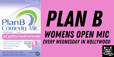 PLAN B OPEN MIC (WOMEN ONLY) primary image