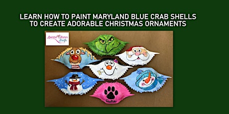 Make unique Christmas Ornaments from Maryland Blue Crab Shells primary image