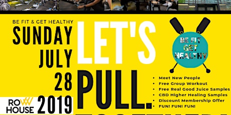 Image principale de LET'S PULL. TOGETHER FITNESS EVENT  AT ROW HOUSE