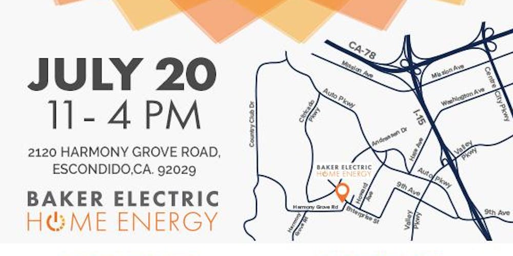 Baker Electric Solar >> Solar Discovery Day Free Event Tickets Sat Jul 20 2019 At 11 00 Baker Electric Solar >> Solar Discovery Day Free Event Tickets Sat Jul 20 2019 At 11 00