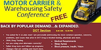 Motor Carrier and Warehousing Safety Conference primary image