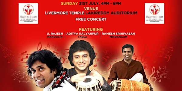 FREE Carnatic Concert by Mandolin U.Rajesh