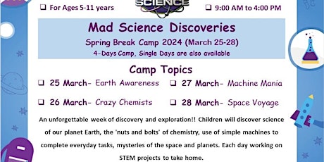 Mad Science Spring Break Camp