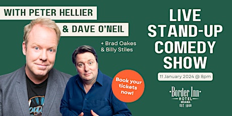 Live Comedy - Peter Hellier + Dave O'Neil + Brad Oakes + Billy Stiles primary image