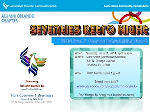 Orlando Alumni Chapter Social Networking Event, Theme: Let's Go Retro primary image