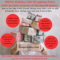HRNG Holiday Gift Wrapping Fun with Jacinta at Raymond James Oceanfront primary image