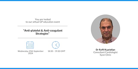 Anti-Platelet & Anti-Coagulant Strategies