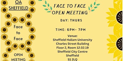 Primaire afbeelding van Overeaters Anonymous- Sheffield Face to Face Open meeting