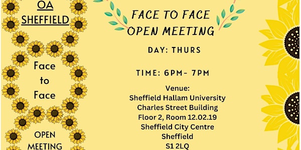 Overeaters Anonymous- Sheffield Face to Face Open meeting