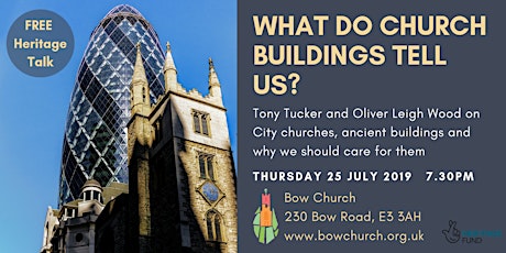 What do church buildings tell us?  Talk by Tony Tucker & Oliver Leigh Wood primary image