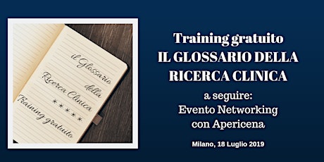 Training Gratuito a Milano: Il Glossario della Ricerca Clinica