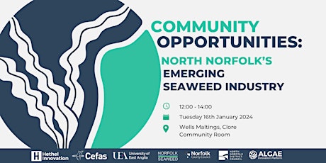 Imagem principal do evento Community Opportunities: North Norfolk’s Emerging Seaweed Industry