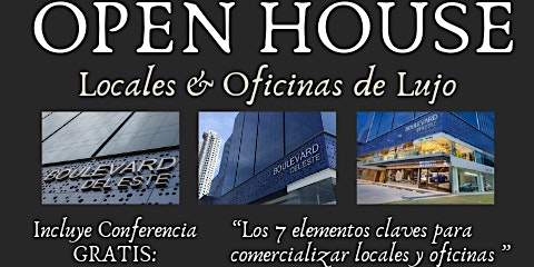 Imagem principal do evento Broker´s OPEN HOUSE " Plaza Boulevard del Este " Incluye CONFERENCIA 