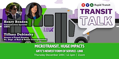 Transit Talk: Microtransit, Huge Impacts: GRTC's new service: LINK primary image