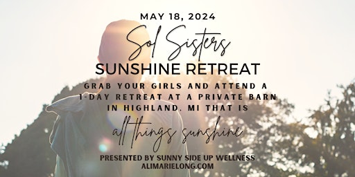 Imagem principal do evento Sol Sisters Sunshine Retreat