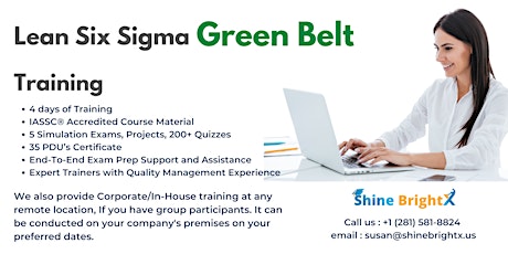 Lean Six Sigma Green Belt Classroom Certification in Los Angeles, CA