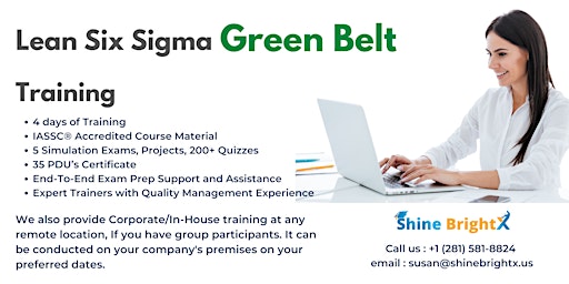 Lean Six Sigma Green Belt Classroom Certification in Philadelphia, PA  primärbild