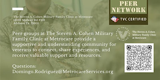 Primaire afbeelding van Military Veteran Peer Group at The Cohen Clinic at Metrocare