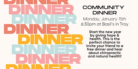 January Community Dinner primary image